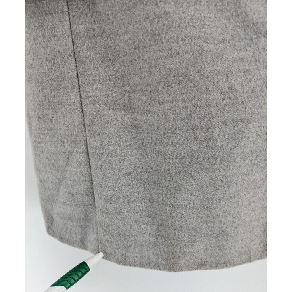 ASOS Hooded Long Coat Zip Front Gray Lined Pockets Women's Sz 10 - Picture 7 of 12